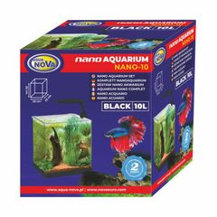 Aqua Nova Aquarium Set NANO-10 Black 10L LED Light And Filter