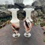 Vintage opaline glass vases Image 2