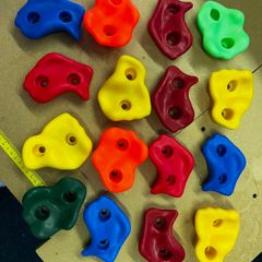 Climbing wall grips
