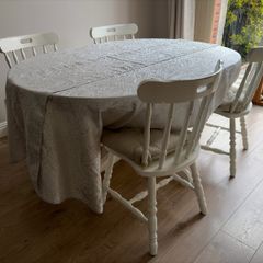 IKEA Rosentorp dining table with 4 chairs