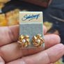 Vintage Earrings with little Pearl Image 4