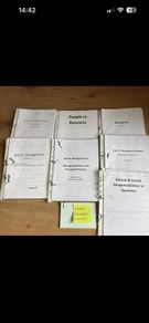 Yeats College Leaving Cert Higher level Business notes