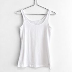 New Dunnes Stores White Stretch Vest Top