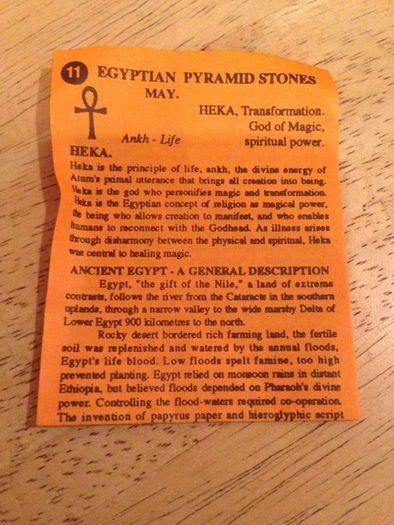 Egyptian Pyramid Stones Necklace