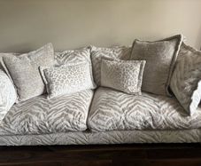 4 seater, cuddler &stool, zebra , cheetah,animal