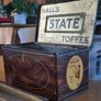Rare Complete 1920s Halls toffee writing box tin Image 2