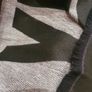 DKNY Donna Karen Authentic Reversible Logo Scarf in Black & Grey Image 7