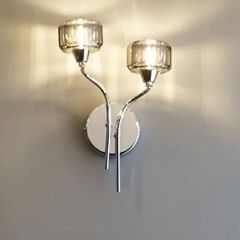 Wall lights x 2 chrome