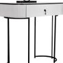 Premium Dressing Table with Adjustable LED Mirror in Grey Black 80cm - Dressing Table with Mirror Bedroom Dressing Tables including drawer for make-up organiser vanity makeup table set Image 3