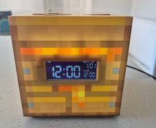 Minecraft alarm clock and light