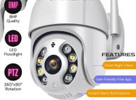 main image for ad 8mp 4k Wifi Camera Outdoor Ptz Calving Ip Camera Speed Dome Cctv Security Cameras