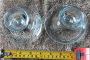 vintage glass egg cup's possibly holmegaard