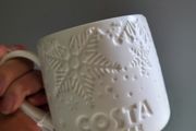Costa coffee Christmas ceramic mug limited edition NEW 350ml