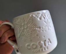 Costa coffee Christmas ceramic mug limited edition NEW 350ml