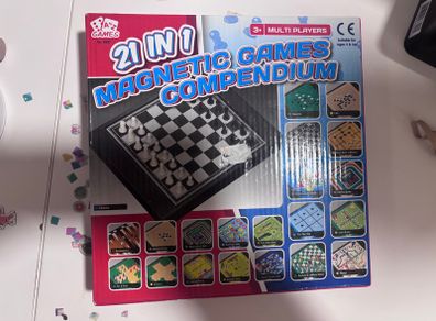 A to Z Games 21 in 1 Magnetic Games Compendium