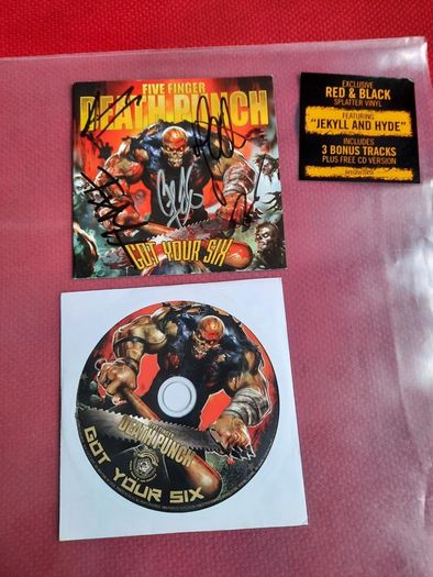 Five Finger Death Punch: Got Your Six LP (rare Splatter Vinyl - Autographed)