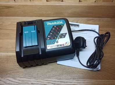 Makita LXT Rapid / Fast Charger, DC18RC, Li-ion 14.4V - 18V / Ni-MH 7.2V - 14.4V