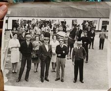 Old horse racing photograph