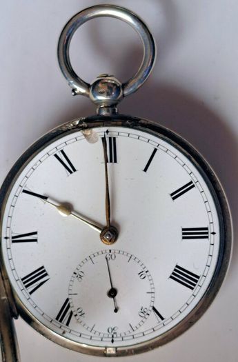 Silver Fusee Lever Pocket Watch - Berthold Muller,Twickenham - London 1873c