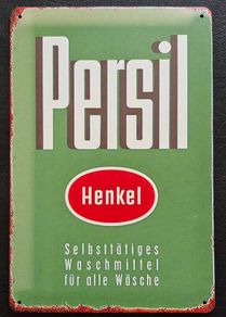 Persil advertisement, , vintage style metal sign .