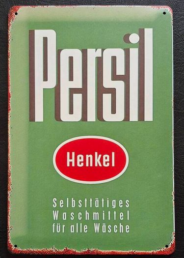 Persil advertisement, , vintage style metal sign .