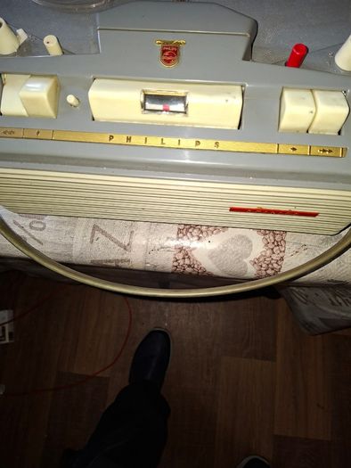 1960s Philips EL 3541 Vintage Reel-to-Reel Tape Recorder with cables Untested, Postage Available or Collection