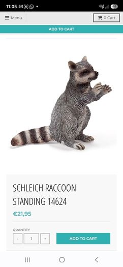 Schleich Racoon retired