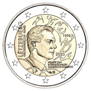 Luxembourg 2 Euro Commemorative Coin 2023 - Olympic Committee. Uncirculated.