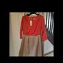 Coral Dress brand new chic beige two part look cute date smart mini party with zipper at the back Size S UK 8 Image 4