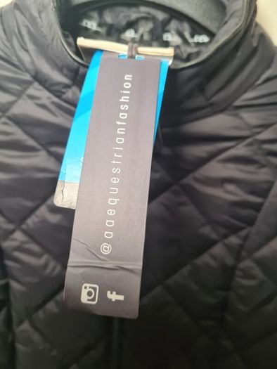 Alessandro Albanese AA equestrian womens riding coat padded jacket Size small UK 8 EU 36 BRAND NEW BNWT black