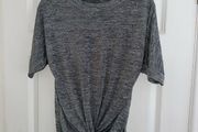New Quiz Women's Grey Sparkly T-shirt - Size UK 8