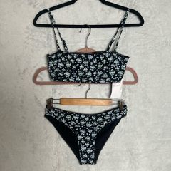 Other Stories Floral Swimsuit Sz 10UK 6US M Bikini 2-Piece Bandeau Vacation