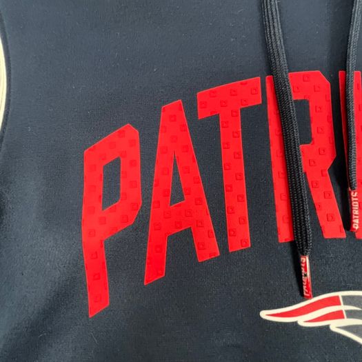 Nike New England Patriots NFL Authentic Therma-FIT Hoodie Mens M Navy