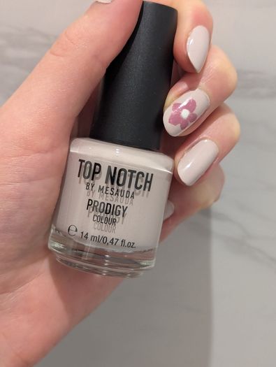 Light muted purple nail polish