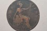 Uk 1 penny coin
