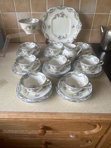 Vintage Adderley Best Bone China 27piece Teaset
