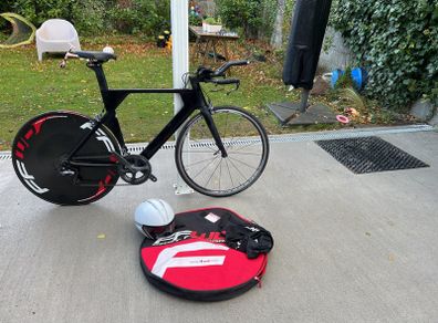 Canyon Speedmax CF TT Bike and ffwd carbon tubular disc