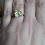 925 sterling silver ring with a yellow citrine. Image 8