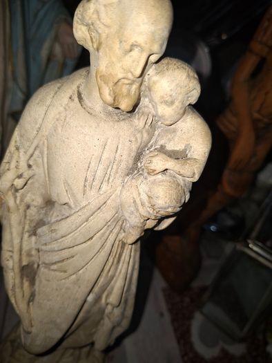 Vintage Virgin Mary Statue Our Lady of Grace and St. Joseph with Christ Child Statue, PRICE IS FOR 1 ONLY