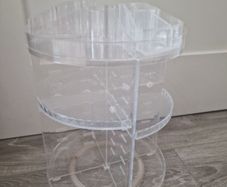 Acrylic Make-up organizer rotating shelf