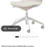 IKEA LANGFJALL Conference  office Chair  Gunnared Beige/White good  Condition Image 3