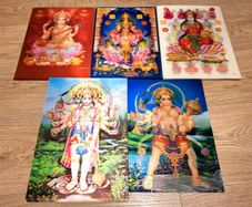 CLEARANCE: Set of 62 Stunning 3D Hindu God Images - Lakshmi, Hanuman & Ganesh