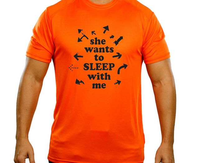 She Wants to sleep with me funny t-shirt tee top shirt