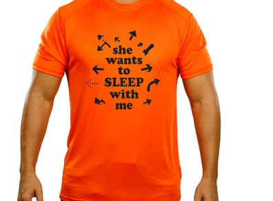 She Wants to sleep with me funny t-shirt tee top shirt