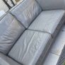 Couch DFS leather Grey 2 seater Image 2