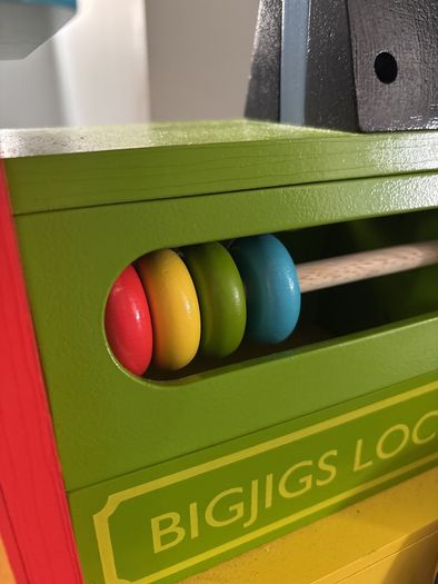 Toy sit on train with activities for toddler