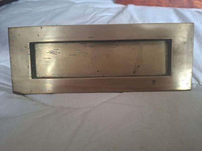 Vintage reclaimed Brass Letterbox