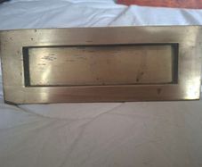 Vintage reclaimed Brass Letterbox
