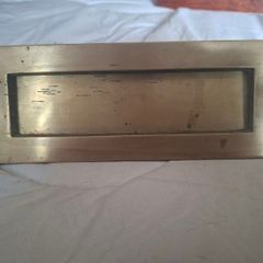 Vintage reclaimed Brass Letterbox