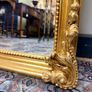 Ornate French Style Carved Scroll Mirror in Gilt Finish Image 2
